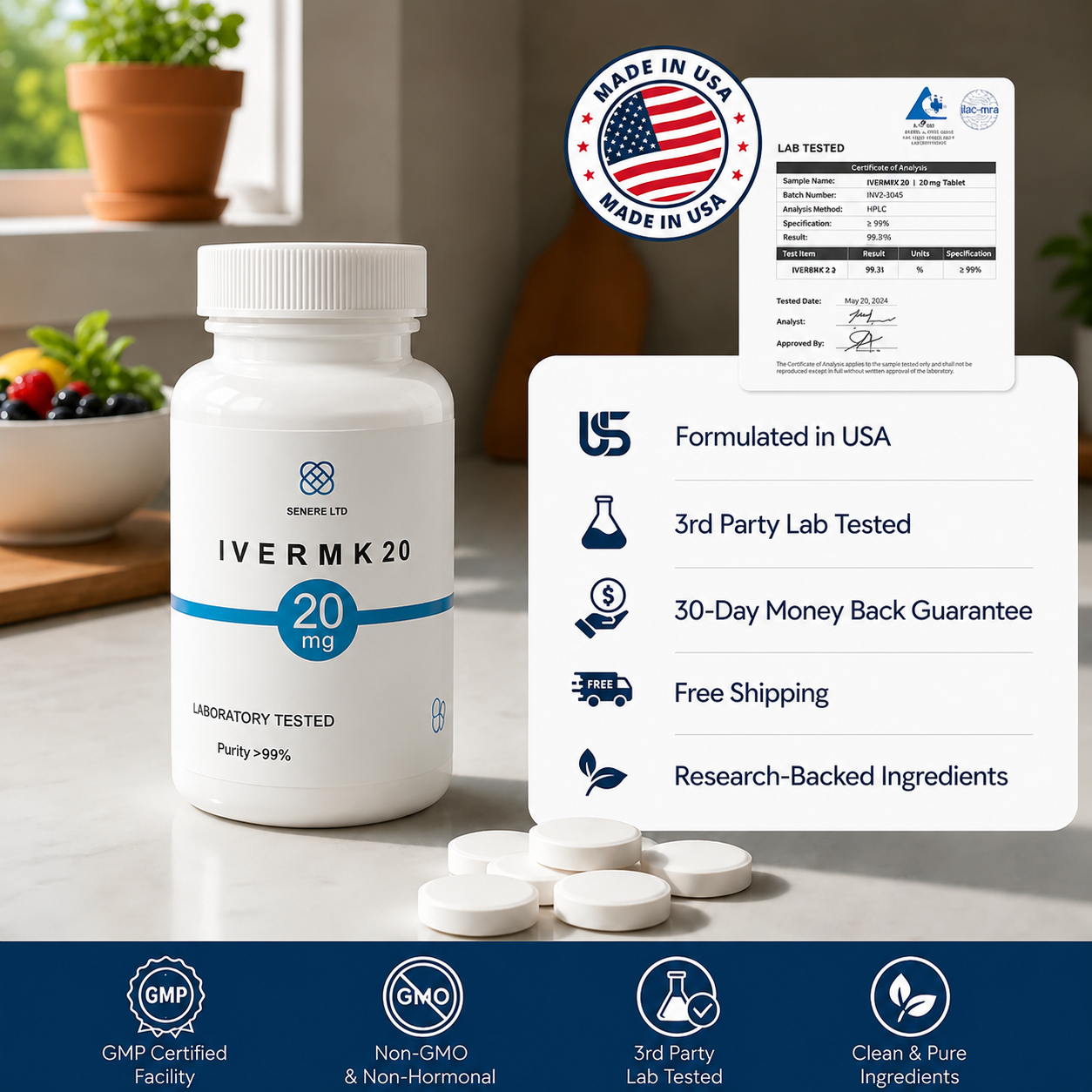 Ivermk 20 mg 90 capsules